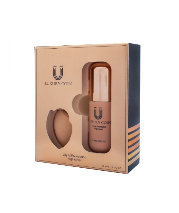 ست کرم پودر لاکچری کوین به همراه پد ۵۵۳